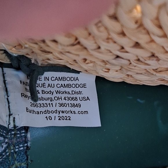 Bath & Body Works ROUND WOVEN Beachy Boho‎ CROSSBODY Cosmetic Bag MAKEUP - Picture 7 of 12